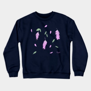 Origanum Spring Flower Pattern Crewneck Sweatshirt